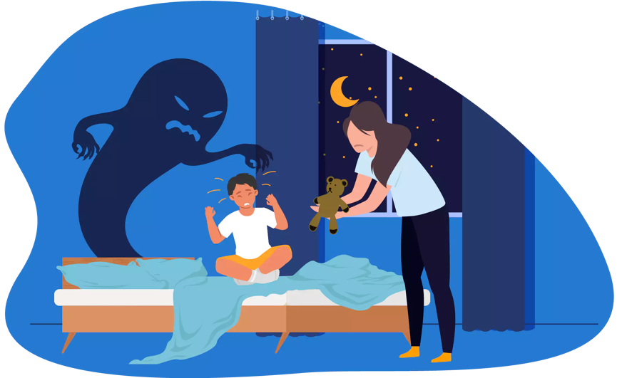 child having nightmare